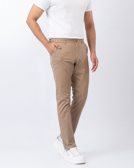 Regular Fit Solid Chinos