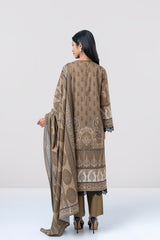 Relaxed Fit Digital Printed Three-Piece Lawn