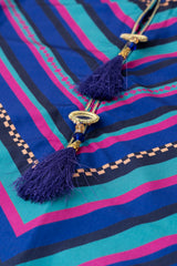 Relaxed Fit Printed Two-Piece Soy Silk Ethnic Set