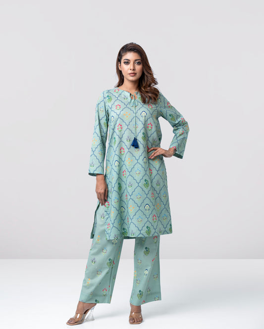 Smart Fit Printed Two-Piece Ethnic Set