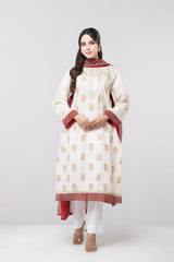 Smart Fit Embroidered Two-Piece Lawn with Organza Dupatta