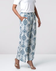 Regular Fit Printed Pant-Mystika