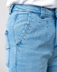 Wide-leg High-Waist Denim