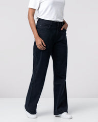 Mid-Waist Bell-Bottom Denim