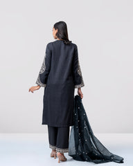 Smart Fit Embroidered Three-Piece Semi-Formal Ethnic Set