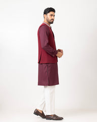 Regular Fit Embroidered Semi-Formal Waistcoat