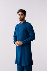 Regular Fit Embroidered Semi-Formal Kabli Set