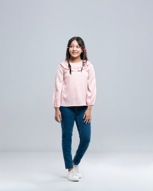 Junior Girls' Western Fashion Top (10-14 Years)