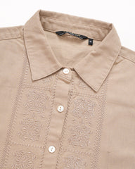 Relaxed Fit Embroidered Casual Shirt