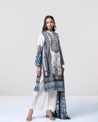 Smart Fit Embroidered and Digital-Printed Two-Piece Lawn