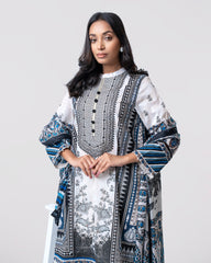 Smart Fit Embroidered and Digital-Printed Two-Piece Lawn