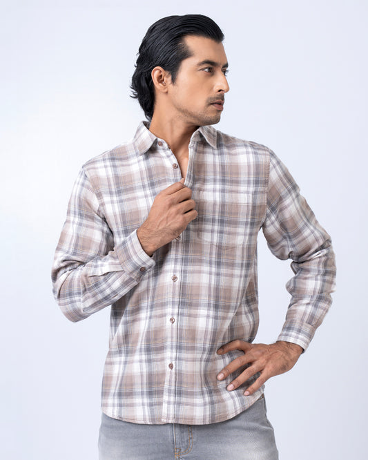 Regular Fit Check Casual Shirt