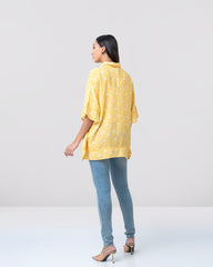 Regular Fit All Over Printed Top – Mystika