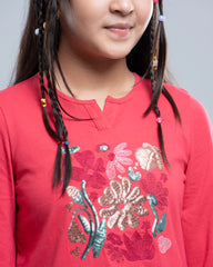Junior Girls' Knit Fashion Top (10-14 Years)