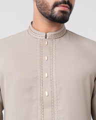 Regular Fit Embroidered Semi-Formal Kabli Set