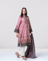 Smart Fit Digital Printed Two-Piece Lawn with Silk Dupatta