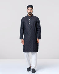 Regular Fit Embroidered Semi-Formal Panjabi