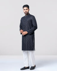 Regular Fit Embroidered Semi-Formal Panjabi