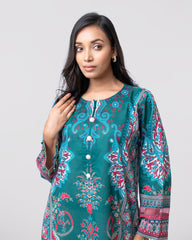 Relaxed Fit Printed Lawn Kurta