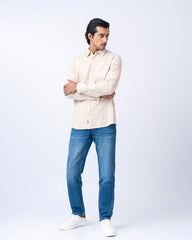 Regular Fit Solid Casual Shirt