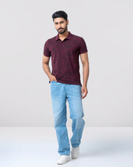 Regular Fit Printed Polo Shirt