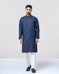 Regular Fit Embroidered Semi-Formal Panjabi