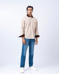 Regular Fit Solid Casual Shirt