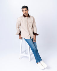 Regular Fit Solid Casual Shirt