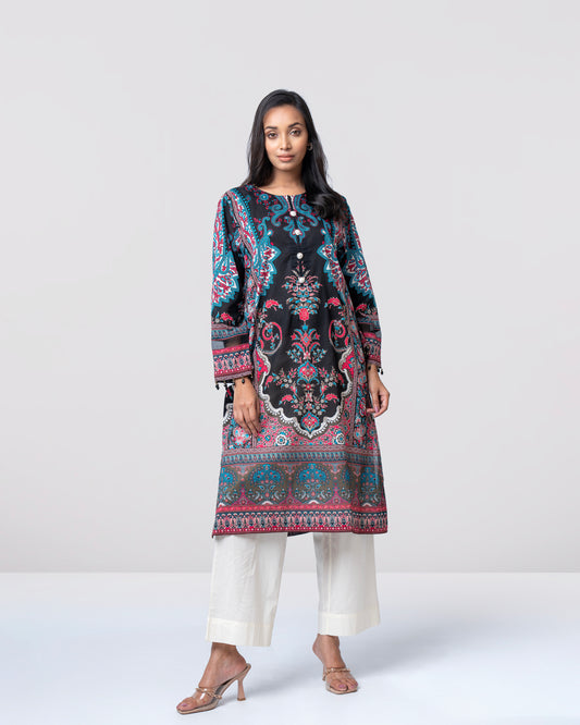 Relaxed Fit Printed Lawn Kurta