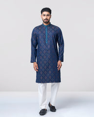 Regular Fit Embroidered Semi-Formal Panjabi