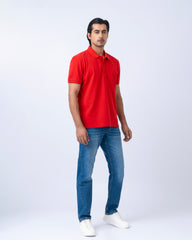Regular Fit Solid Polo Shirt