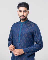 Regular Fit Embroidered Semi-Formal Panjabi