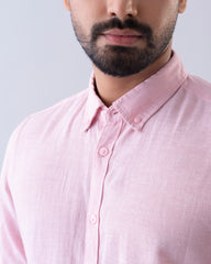 Regular Fit Solid Casual Shirt