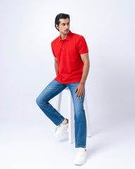 Regular Fit Solid Polo Shirt
