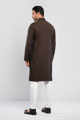 Regular Fit Semi-Formal Jacquard Panjabi