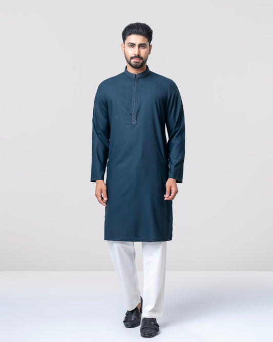 Regular Fit Embroidered Semi-Formal Panjabi