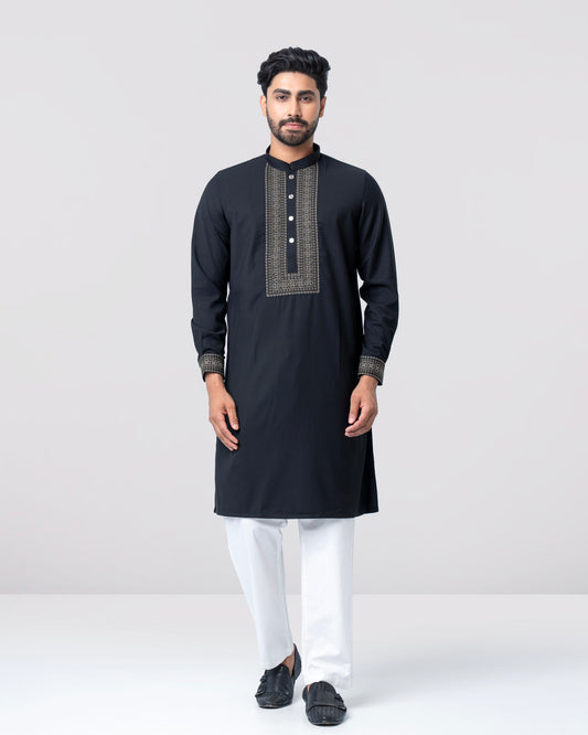 Regular Fit Embroidered Formal Panjabi