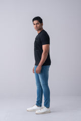 Slim Fit Mid Blue Jeans