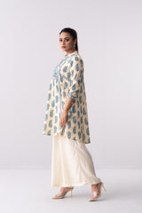 Short-Length Embroidered Smart Fit Ethnic Kurti