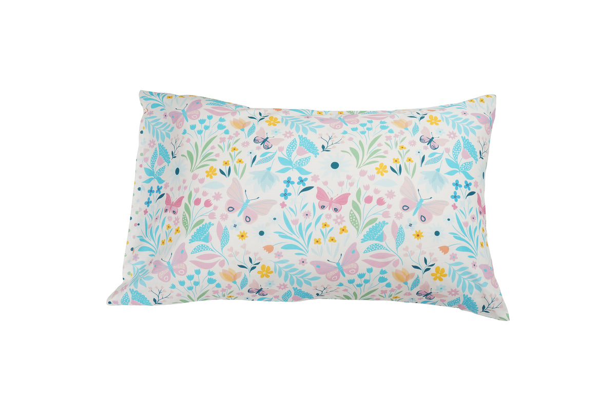 Kids Pillow Cover- Pink Butterfly