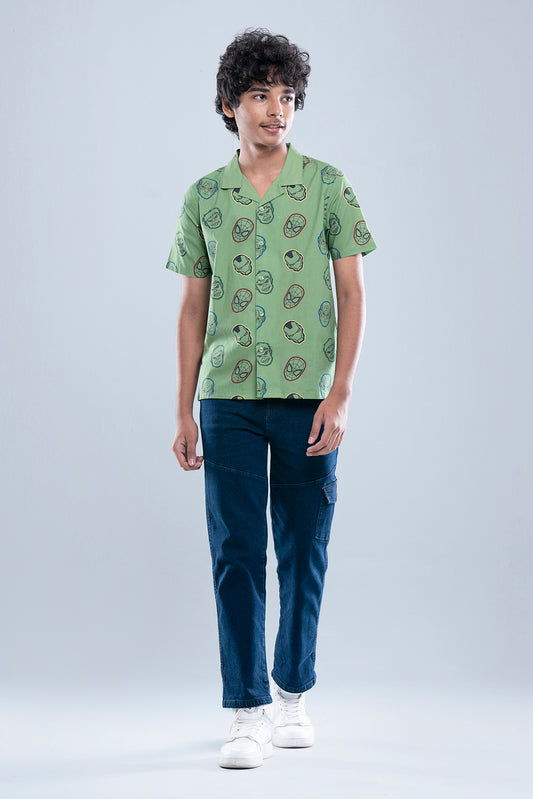 Junior Boys Casual Shirt (10-14 Years) - Marvel