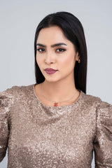 Sequin-Embroidered Fashion Top - Bling
