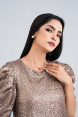 Sequin-Embroidered Fashion Top - Bling