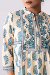 Short-Length Embroidered Smart Fit Ethnic Kurti