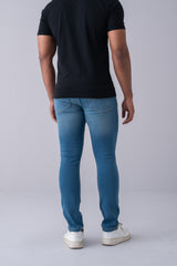Slim Fit Mid Blue Jeans