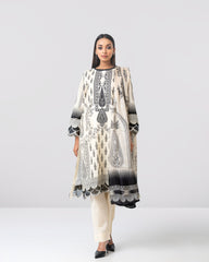 Smart Fit Embroidered Three-Piece Lawn with Silk Dupatta