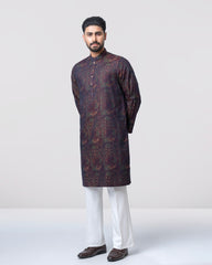 Regular Fit Embroidered Semi-Formal Panjabi