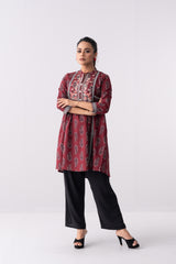 Short-Length Embroidered Smart Fit Ethnic Kurti