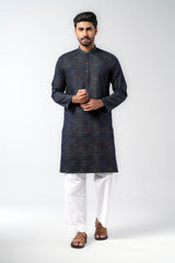 Regular Fit Cotton Semi-Formal Panjabi