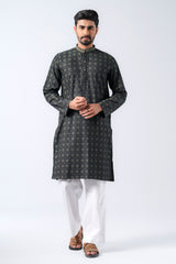 Regular Fit Cotton Semi-Formal Panjabi